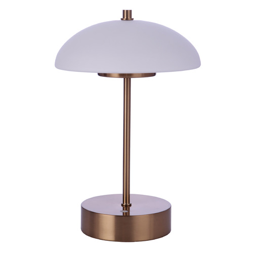 Craftmade Lighting Rechargeable LED Table Lamp in Satin Brass by Craftmade Lighting 86272R-LED