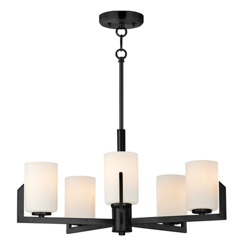 Dart 5-Light Chandelier in Black by Maxim Lighting