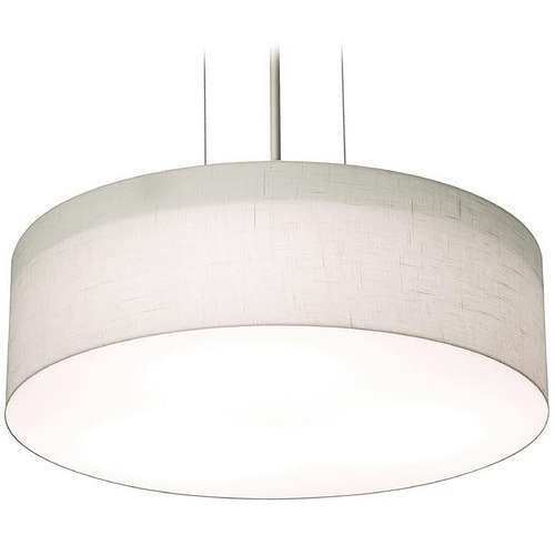 Afx Lighting Anton Black LED Pendant Light with Drum Shade