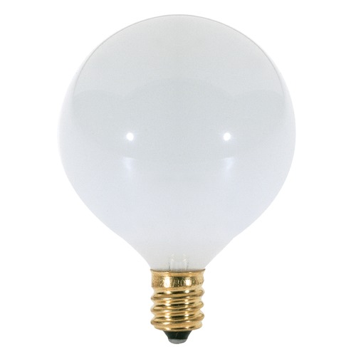 Satco Lighting Incandescent G16.5 Light Bulb Candelabra Base 120V by Satco S3271