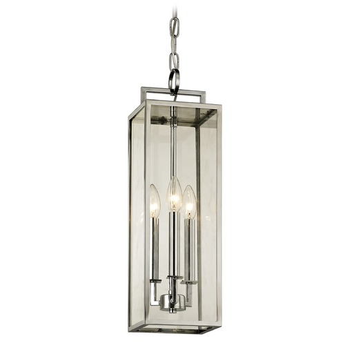 Troy Lighting Beckham Polished Stainless Outdoor Hanging Light by Troy Lighting F6537