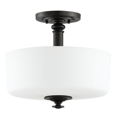 Craftmade Lighting Dardyn 13-Inch Semi-Flush Mount in Espresso by Craftmade Lighting 49853-ESP