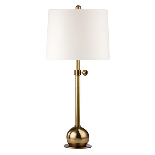 Hudson Valley Lighting Marshall Vintage Brass Table Lamp by Hudson Valley Lighting L114-VB-WS