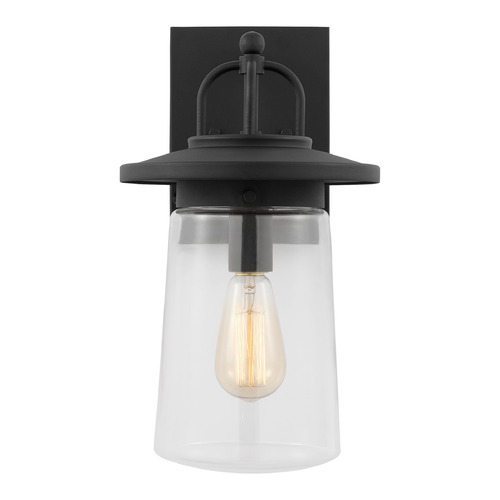 Tybee 15.50-Inch Black Outdoor Wall Light by Generation Lighting