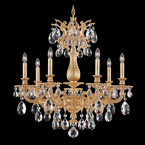 Milano French Gold Crystal Chandelier by Schonbek Lighting