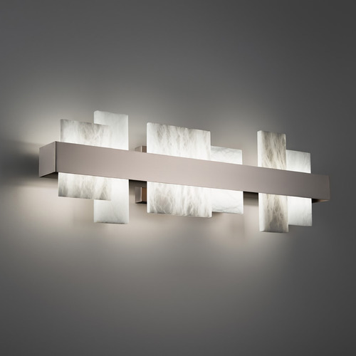 Modern Forms by WAC Lighting Acropolis Brushed Nickel LED Bathroom Light by Modern Forms WS-68127-BN