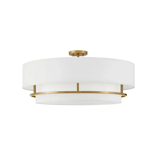 Graham 30-Inch Convertible Semi-Flush in Brass by Hinkley Lighting