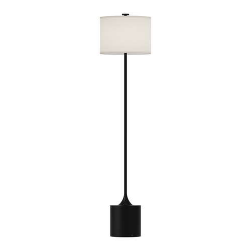 Alora Lighting Alora Lighting Issa Matte Black Floor Lamp with Drum Shade FL418761MBIL