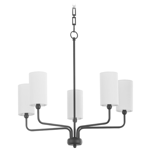 Quorum Lighting Charlotte Matte Black Chandelier by Quorum Lighting 698-5-59