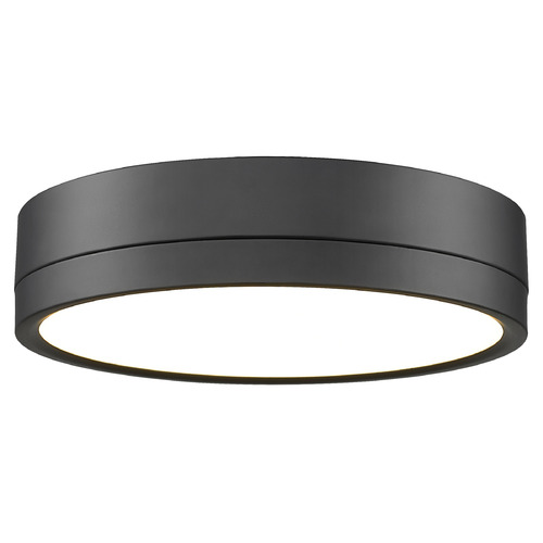 Z-Lite Z-Lite Algar Matte Black LED Flushmount Light 1006F12-MB-LED