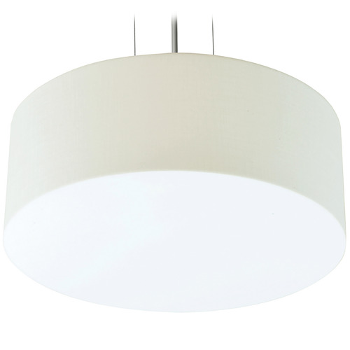 Afx Lighting Anton Satin Nickel LED Pendant Light with Drum Shade
