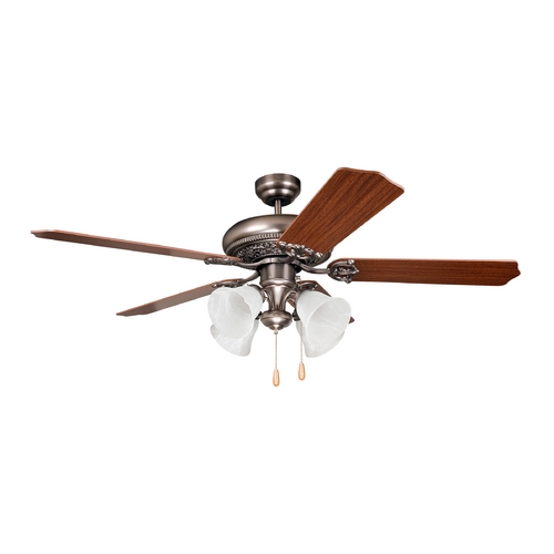 Craftmade Lighting Manor 52-Inch Fan in Antique Nickel by Craftmade Lighting MAN52AN5C4