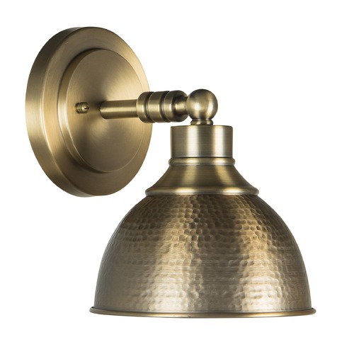 Timarron 7.50-Inch Wide Farmhouse Sconce in Legacy Brass by Craftmade Lighting