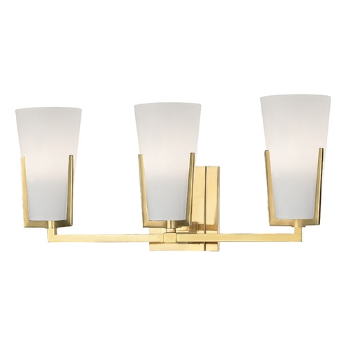 Hudson Valley Lighting Upton 3-Light Bath Light in Aged Brass by Hudson Valley Lighting 1803-AGB