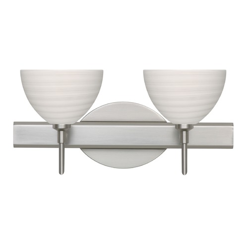 Besa Lighting Besa Lighting Brella Satin Nickel LED Bathroom Light 2SW-4679KR-LED-SN