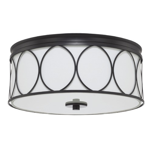 Capital Lighting Rylann 15-Inch Flush Mount in Matte Black by Capital Lighting 225131MB-683