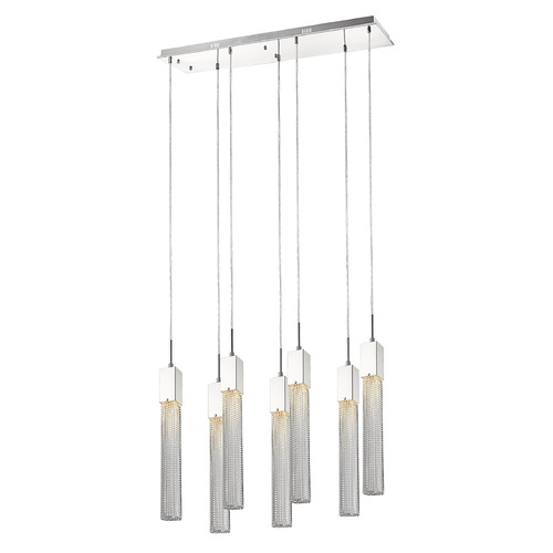 Boa 7-Light Polished Chrome LED  Multi-Light Pendant by Avenue Lighting