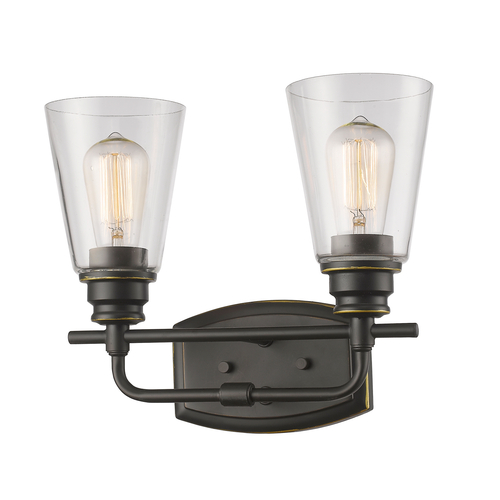 Z-Lite Annora Olde Bronze Bathroom Light by Z-Lite 428-2V-OB