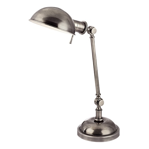 Hudson Valley Lighting Hudson Valley Lighting Girard Aged Silver Table Lamp with Bowl / Dome Shade L433-AS