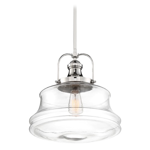 Basel Polished Nickel Pendant by Nuvo Lighting