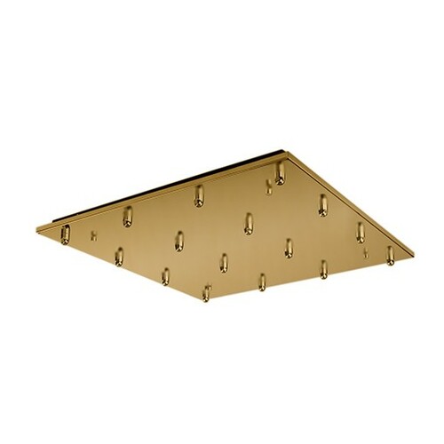 Multi-Port Canopy Brushed Gold Ceiling Adaptor by Kuzco Lighting