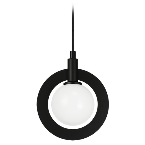 Matteo Lighting Astro Black Mini Pendant by Matteo Lighting C80701BKOP