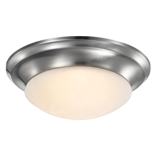Brushed Nickel LED Flush Mount by Nuvo Lighting