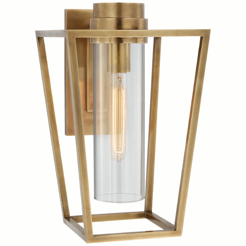Visual Comfort Signature Collection Ian K. Fowler Presidio Sconce in Brass by Visual Comfort Signature S2170HAB-CG