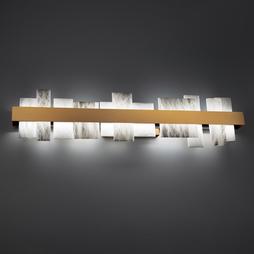 Modern Forms by WAC Lighting Acropolis Aged Brass LED Bathroom Light by Modern Forms WS-68137-AB