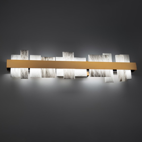 Acropolis Aged Brass LED Bathroom Light by Modern Forms
