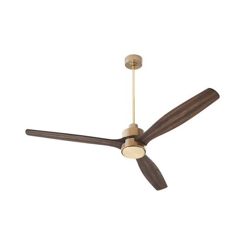 Reni 65-Inch Smart Fan in Aged Brass by Quorum Lighting