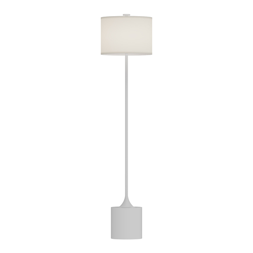 Alora Lighting Alora Lighting Issa Matte White Floor Lamp with Drum Shade FL418761WHIL