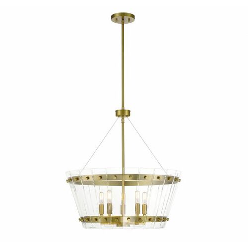 Savoy House Ventari 5-Light Pendant in Warm Brass by Savoy House 7-8857-5-322