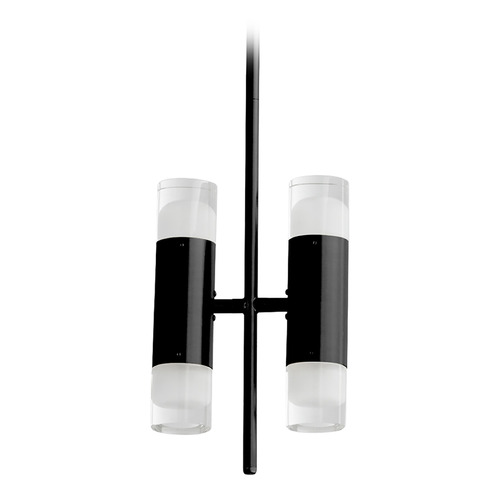 Oxygen Oxygen Alarum Black LED Pendant Light with Cylindrical Shade 3-6094-15