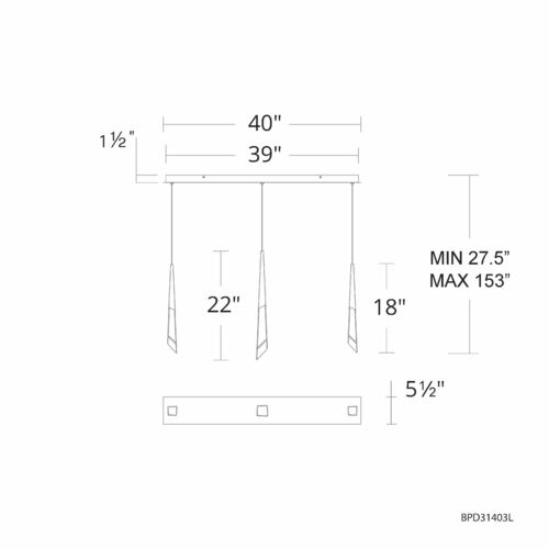 Schonbek Beyond Solitude Antique Nickel LED Multi-Light Pendant