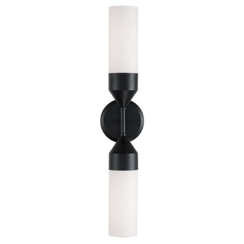 Capital Lighting Capital Lighting Devon Matte Black Vertical Bathroom Light 652421MB