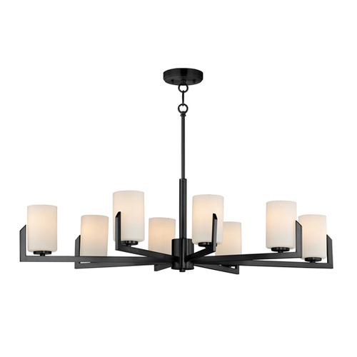 Dart 8-Light Chandelier in Black by Maxim Lighting