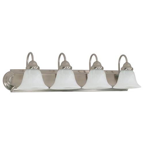 Ballerina Brushed Nickel Bathroom Light by Satco Lighting