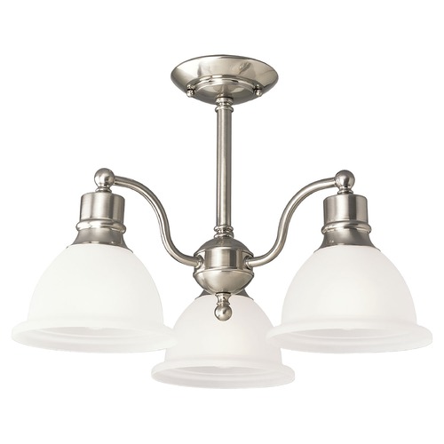 Madison Semi-Flush Mount in Brushed Nickel by Progress Lighting