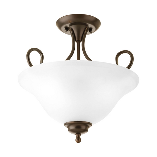 Progress Lighting 2-Light Semi-Flush Mount in Antique Bronze by Progress Lighting P3460-20ET