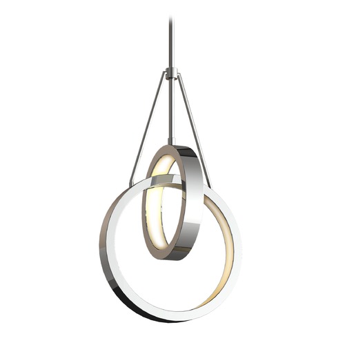 Anello 9.40-Inch Chrome LED Pendant by Craftmade Lighting