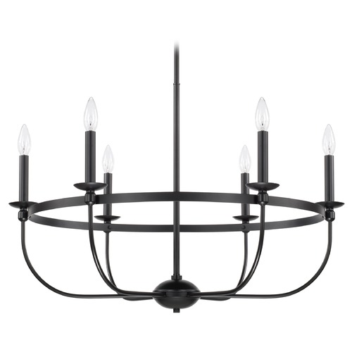 Rylann 30-Inch Chandelier in Matte Black by Capital Lighting