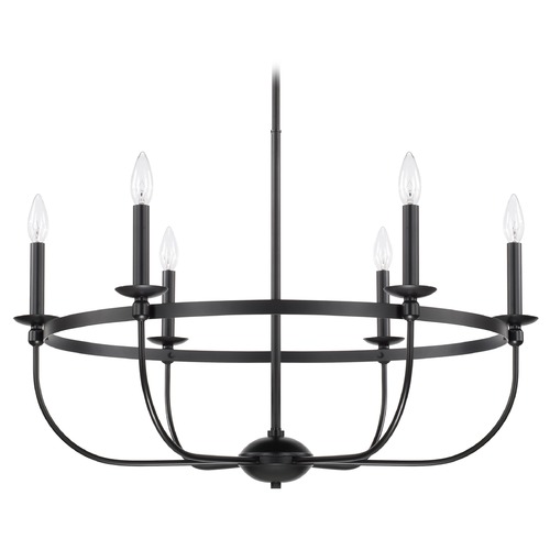 Capital Lighting Rylann 30-Inch Chandelier in Matte Black by Capital Lighting 425161MB