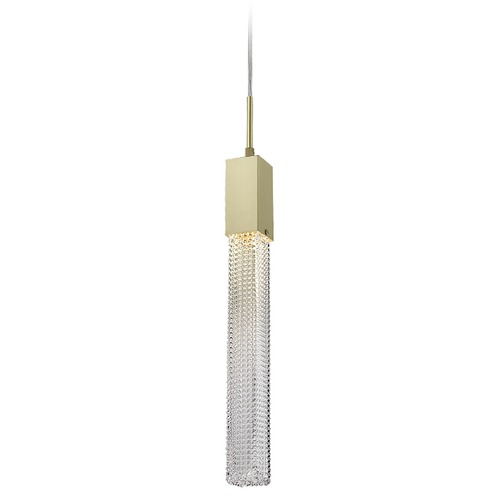 Avenue Lighting Boa Single-Light Brushed Brass LED Pendant by Avenue Lighting HF1901-1-BOA-BB