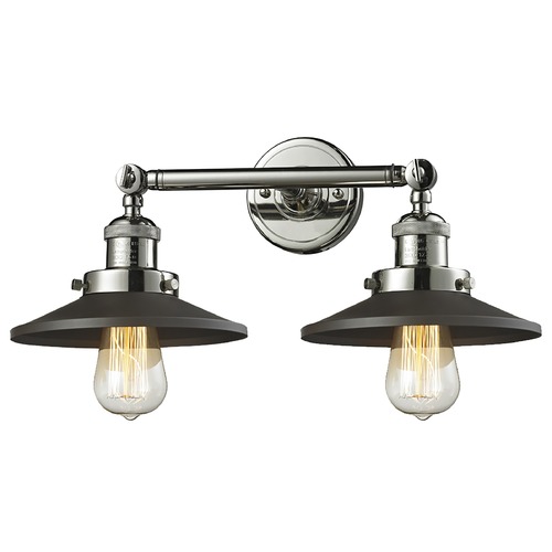 Railroad Polished Nickel Bathroom Light by Innovations Lighting