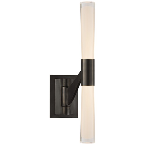 Visual Comfort Signature Collection Aerin Brenta Single Sconce in Bronze by Visual Comfort Signature ARN2470BZCG