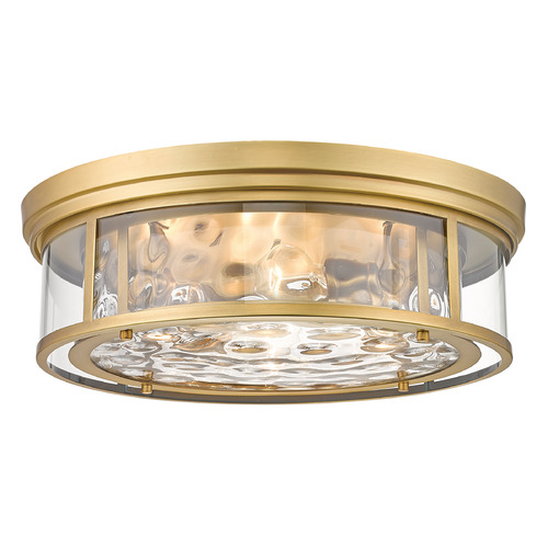 Z-Lite Clarion Rubbed Brass Flush Mount by Z-Lite 493F4-RB