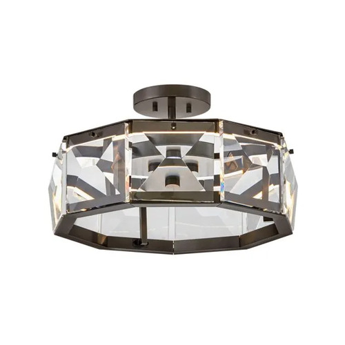 Jolie 19.50-Inch Convertible Semi-Flush in Black by Fredrick Ramond