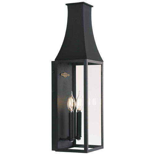 Progress Lighting Progress Lighting Padgett 1-Light Textured Black Wall Lantern P560377-031