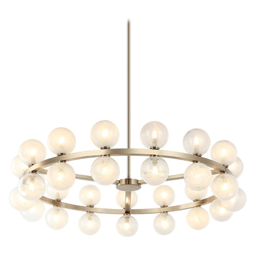 Matteo Lighting Matteo Lighting Nimbus Champagne Gold LED Chandelier C30730CG
